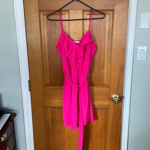 Hot pink cocktail dress